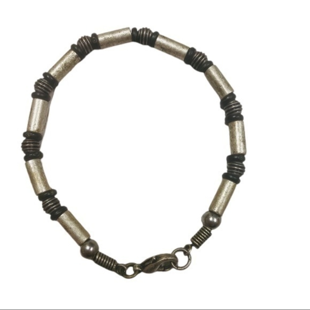Vintage Mixed Metal Unisex Beaded Casual Bracelet
